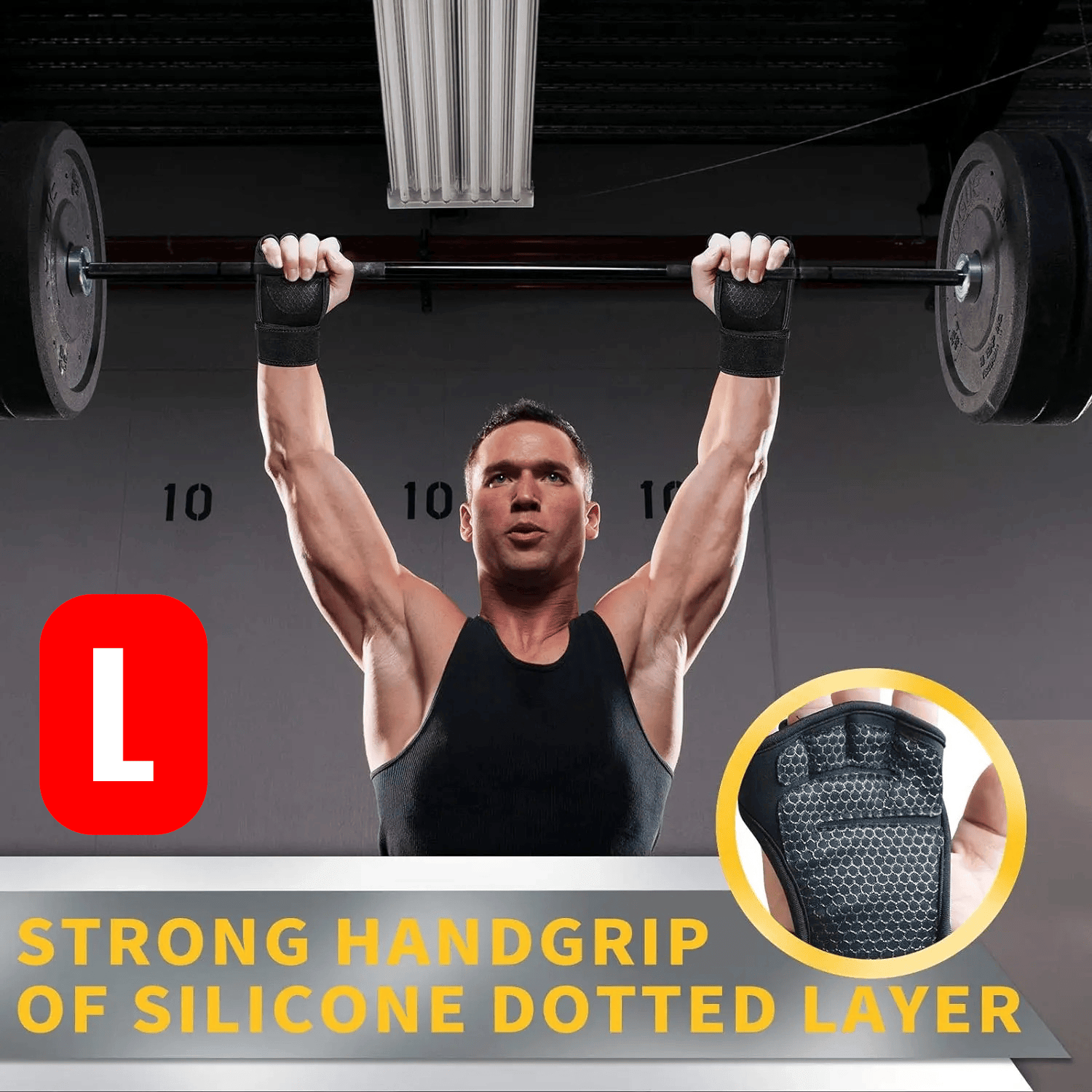 Lingfeng Sarung Tangan Olahraga Weightlifting Training Sport Gloves L - INU165 Gambar produk Lingfeng Sarung Tangan Olahraga Weightlifting Training Sport Gloves L - INU165