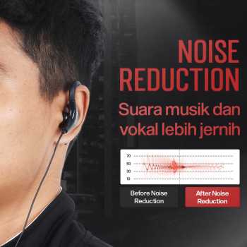 Gambar produk Earphone Sport Extra Bass Handsfree with Microphone - SF-878