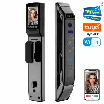 Glomarket Smart Door Lock Fingerprint Password Card RFID Alarm