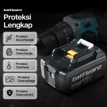 Gambar produk Taffware Baterai Makita LXT 5C BL1850 18V Li-Ion Battery 3.0Ah - BL1860B