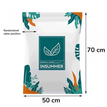 Gambar produk TaffPACK Kantong Plastik Vakum Pakaian Multifungsi Vacuum Bag 1 PCS 50x70cm - TF158
