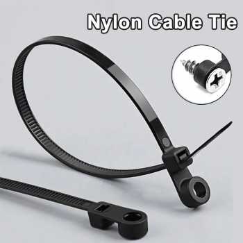 ZIO Kabel Ties Zip Screw Hole Cable Organizer Reusable 4x150mm 100 PCS - Z150