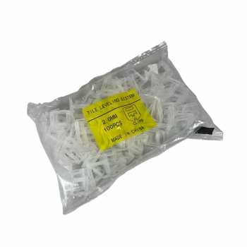 Gambar produk YUEQING Alat Perata Pasang Keramik Tile Leveling Spacer Clip 100 PCS 2.0mm - Y0150