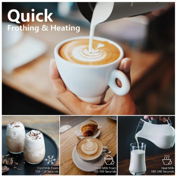 Gambar produk Barse Automatic Electric Milk Frother Stainless Steel 4in1 350ml 400W - MF350