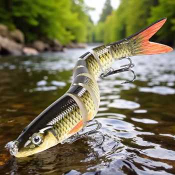 Gambar produk AOrace Umpan Pancing Ikan Sinking Wobblers Fishing Lures Joint 13.4cm - AO376