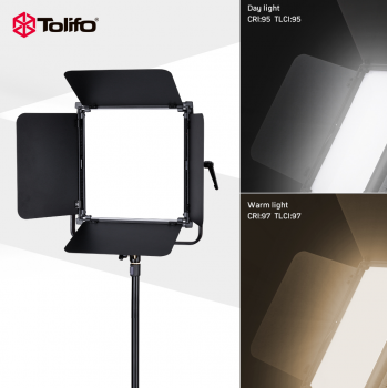 Gambar produk TOLIFO Lampu Kamera Foto Video Adjustable Studio Light LED 100W 9000LM - GK-S100B PRO
