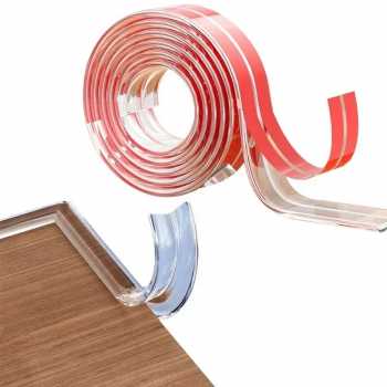 Gambar produk SFT Lakban Pelindung Benturan PVC Anti Collision Edge Safety Strip 1M 15x2.5mm - SF-2