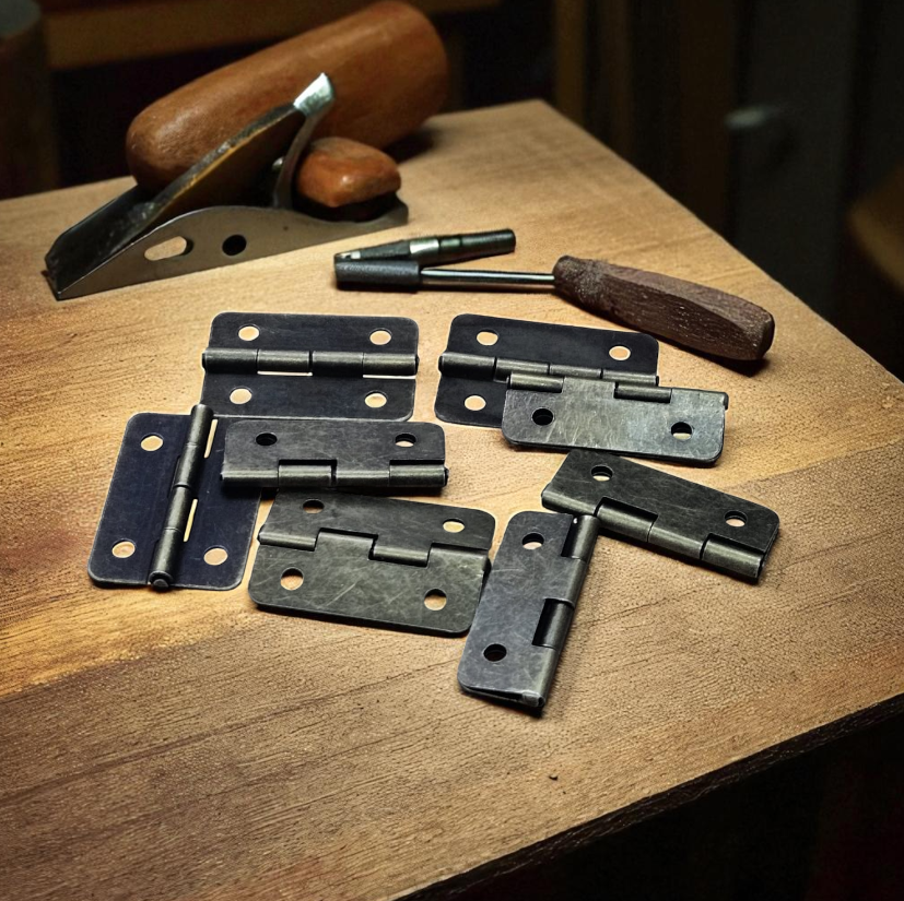 Gambar produk KitTrader Engsel Pintu Lemari Kabinet Door Hinge 4 Hole 21x30mm 10 PCS - KT519