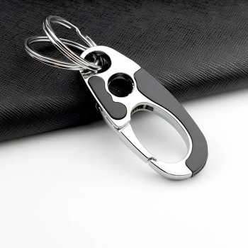 Gambar produk SINNYA Karabiner Gantungan Tas Zinc Alloy Double Ring Carabiner - SN-24