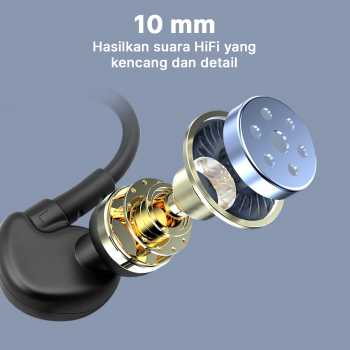 Gambar produk Sport Earphone Stereo Bass Waterproof with Microphone - X6