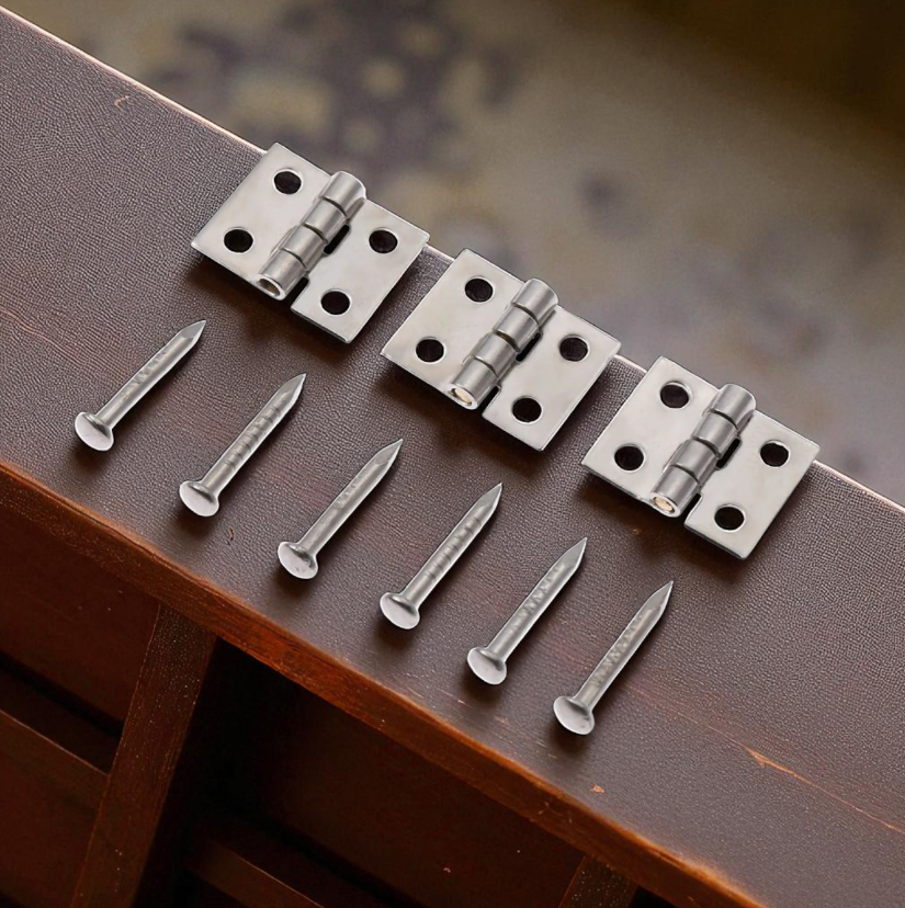 Gambar produk KitTrader Engsel Pintu Lemari Kabinet Door Hinge 4 Hole 10x8mm 40 PCS - KT581