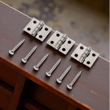 KitTrader Engsel Pintu Lemari Kabinet Door Hinge 4 Hole 10x8mm 40 PCS - KT581