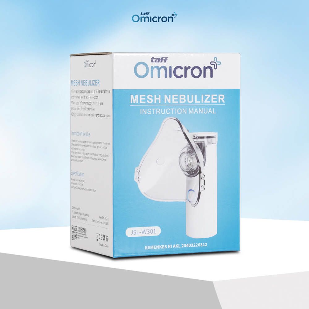 TaffOmicron Alat Terapi Pernapasan Mesh Nebulizer Portable Inhaler - JSL-W301 Gambar produk TaffOmicron Alat Terapi Pernapasan Mesh Nebulizer Portable Inhaler - JSL-W301