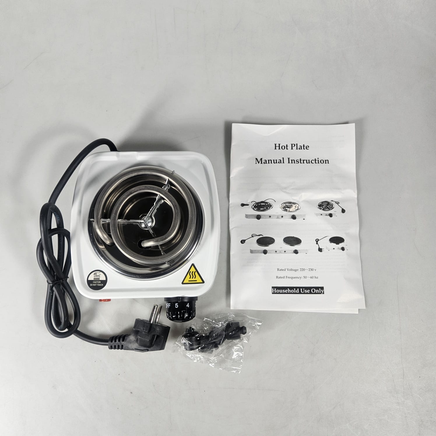 Gambar produk Taffware Kompor Listrik 1 Tungku Mini Portable Coil Hot Plate 500W - WY-03B
