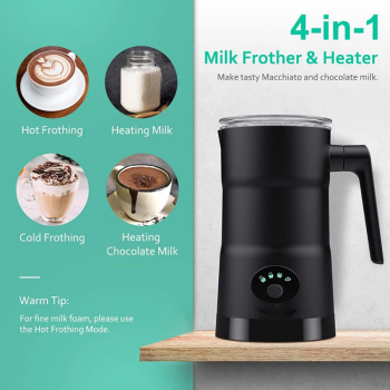 Gambar produk DUTRIE Automatic Electric Milk Frother Stainless Steel 4in1 350ml 400W - MF02