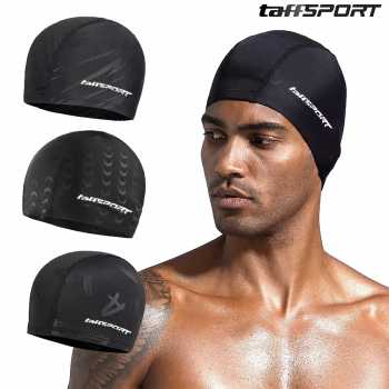 TaffSPORT Topi Renang Dewasa Penutup Kepala Polyester Swim Cap - TS283