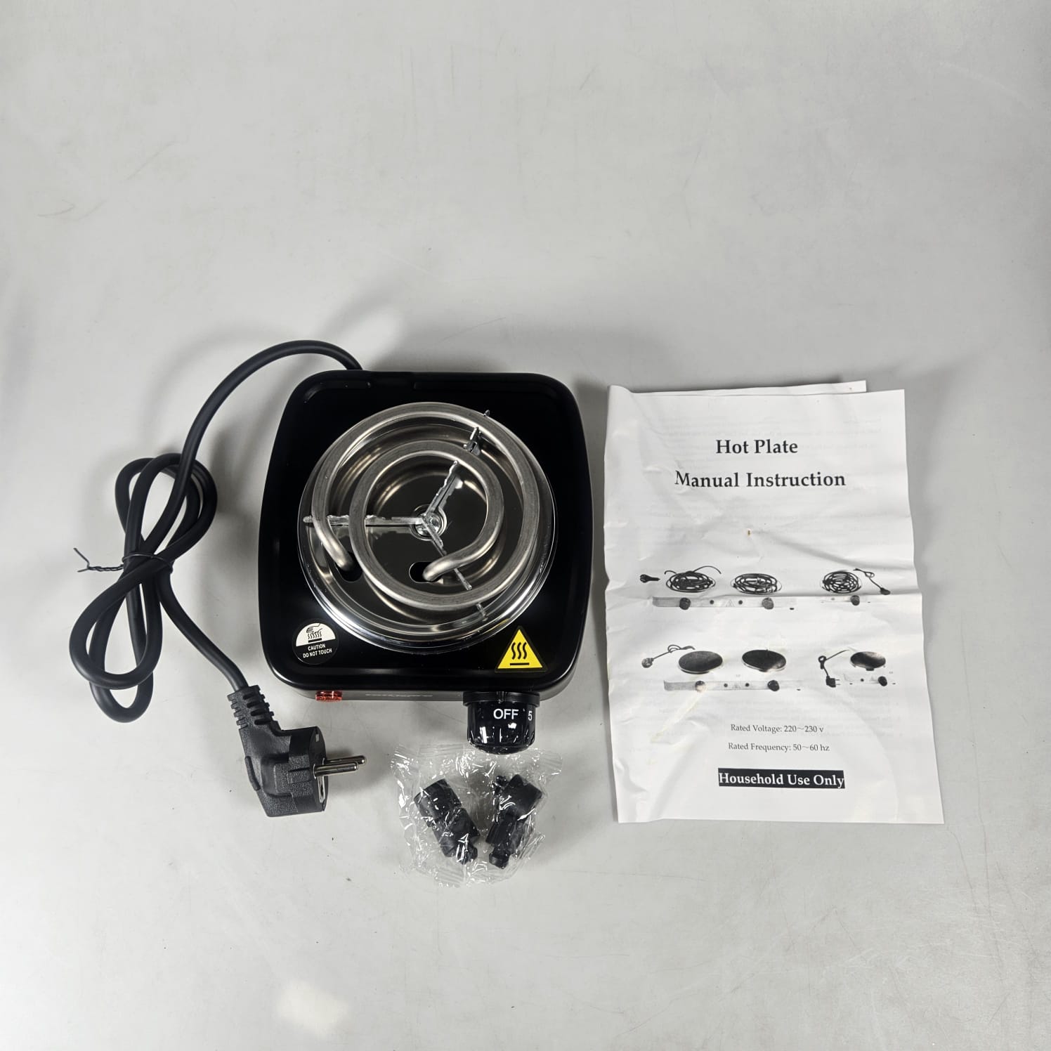 Gambar produk Taffware Kompor Listrik 1 Tungku Mini Portable Coil Hot Plate 500W - WY-03B