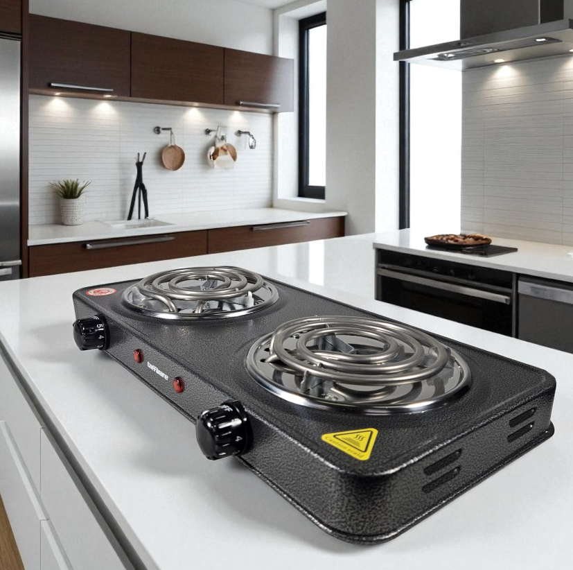 Gambar produk Taffware Kompor Listrik 2 Tungku Portable Coil Hot Plate 2000W - SHP-5813