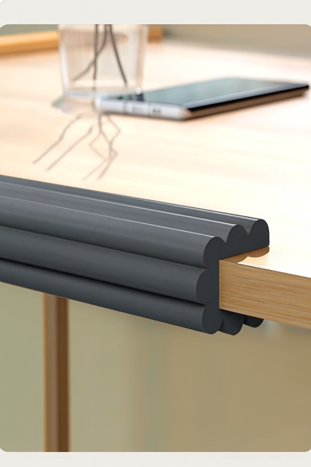 Gambar produk Lovyno Bumper Pinggiran Meja Table Edge Corner W Shape 80mm 2M - L-8104