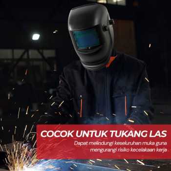 Gambar produk TaffGUARD DEKO Helm Las Otomatis Auto Darkening Welding Helmet - MZ224