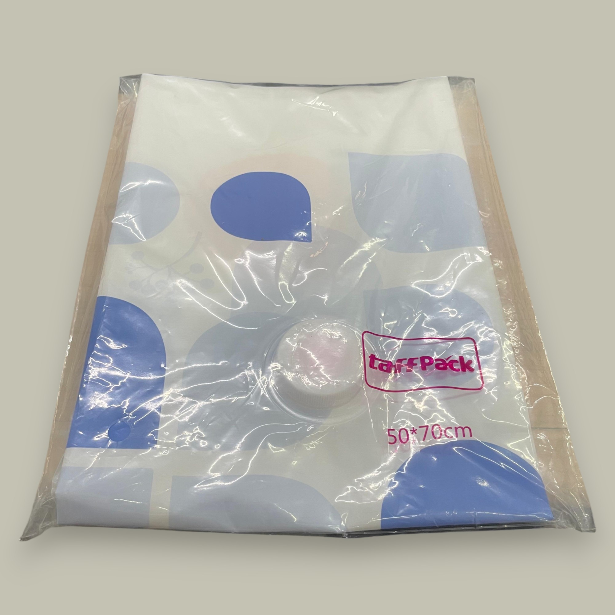 Gambar produk TaffPACK Kantong Plastik Vakum Pakaian Multifungsi Vacuum Bag 1 PCS 50x70cm - TR100