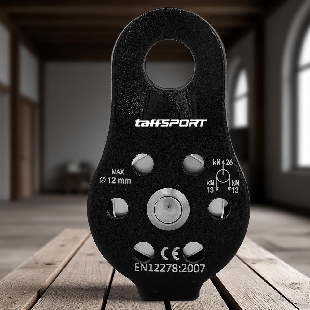 Gambar produk TaffSPORT Katrol Kerekan Mini Swivel Pulley Single Wheel - EN12278