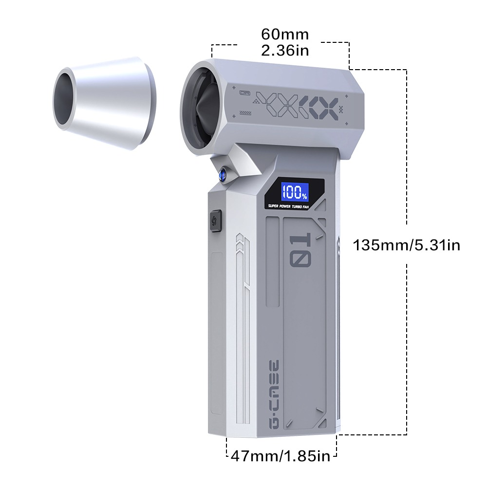 Gambar produk Isfriday Air Duster Blower Mini Turbo Jet Fan 120000RPM 5200mAh 150W - Z1