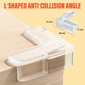 LOVYNO Pelindung Sudut Meja L-Shaped Corner Protector 10 PCS - LV17