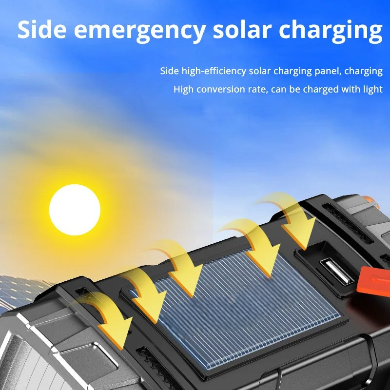 Gambar produk Rozoa Senter LED Camping Lamp Solar Power Bank Rechargeable - JB-3399