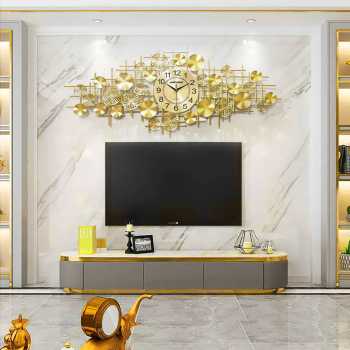 TaffHOME Jam Dinding Besi Elegan European Clock Silent Movement 120cm - J-12