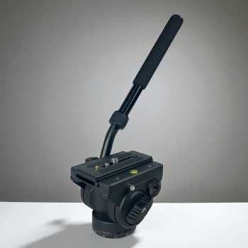 Gambar produk QZSD Tripod Head Gimbal Hidrolik Damping Pan-Tilt DSLR Aluminium Alloy - Q90