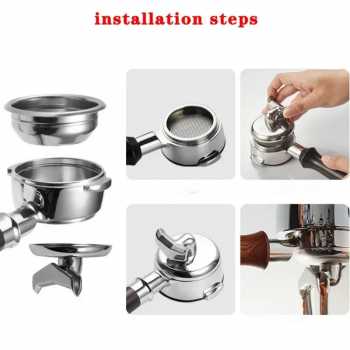 Gambar produk COHINA Non Pressurized Portafilter E61 304 Stainless Steel 58mm - CHA304B