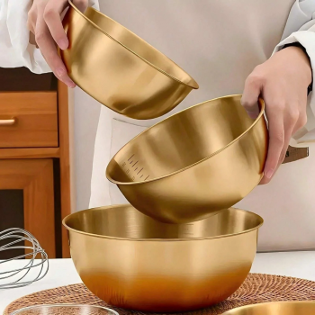Gambar produk Eggy Wadah Salad Adonan Kue Serbaguna Stainless Steel 700ml - INU69