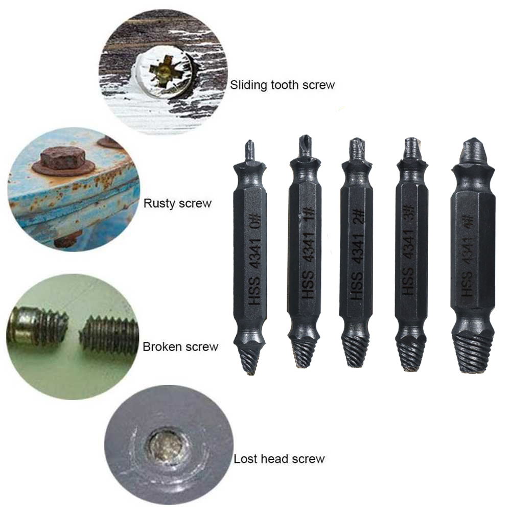 Gambar produk DIZAINLIFE Set Mata Bor Extractor Broken Screw Remover 5 PCS - TL105