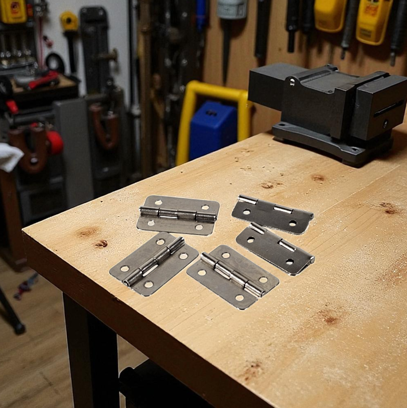 Gambar produk KitTrader Engsel Pintu Lemari Kabinet Door Hinge 4 Hole 21x30mm 10 PCS - KT519