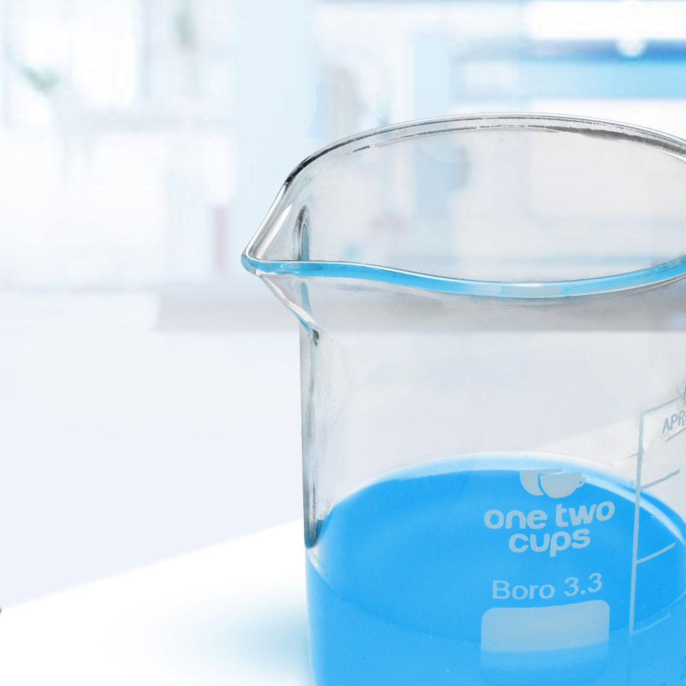 Gambar produk One Two Cups Gelas Ukur Lab Kimia Multifungsi Borosilicate Glass 100ml - GG-17