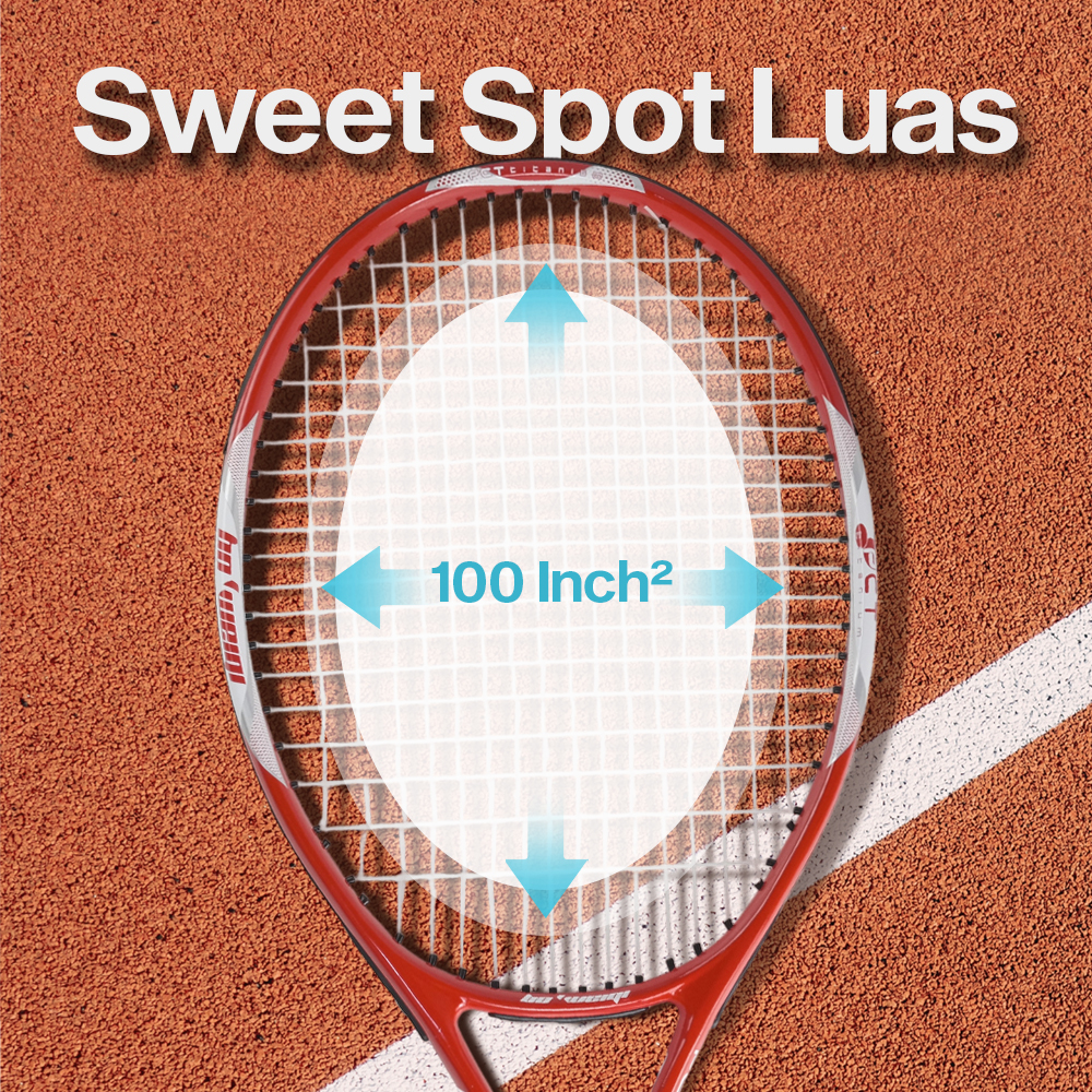 Gambar produk BO WEIQI Raket Tenis Carbon Aluminium Alloy 100sq 16x20 280g - B-280