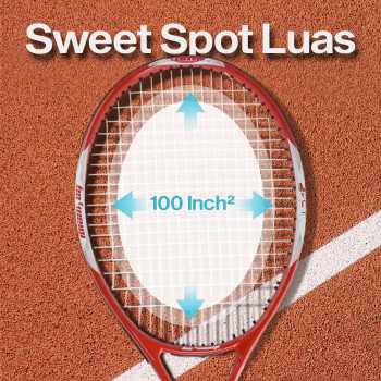 Gambar produk BO WEIQI Raket Tenis Carbon Aluminium Alloy 100sq 16x20 280g - B-280