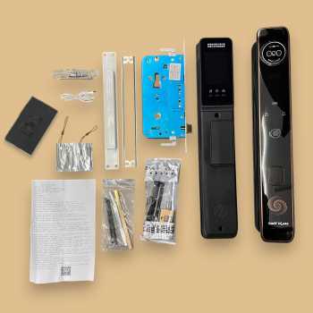 Gambar produk TaffHOME Smart Door Lock Fingerprint 3D Face Recognition Card Xhome - X5