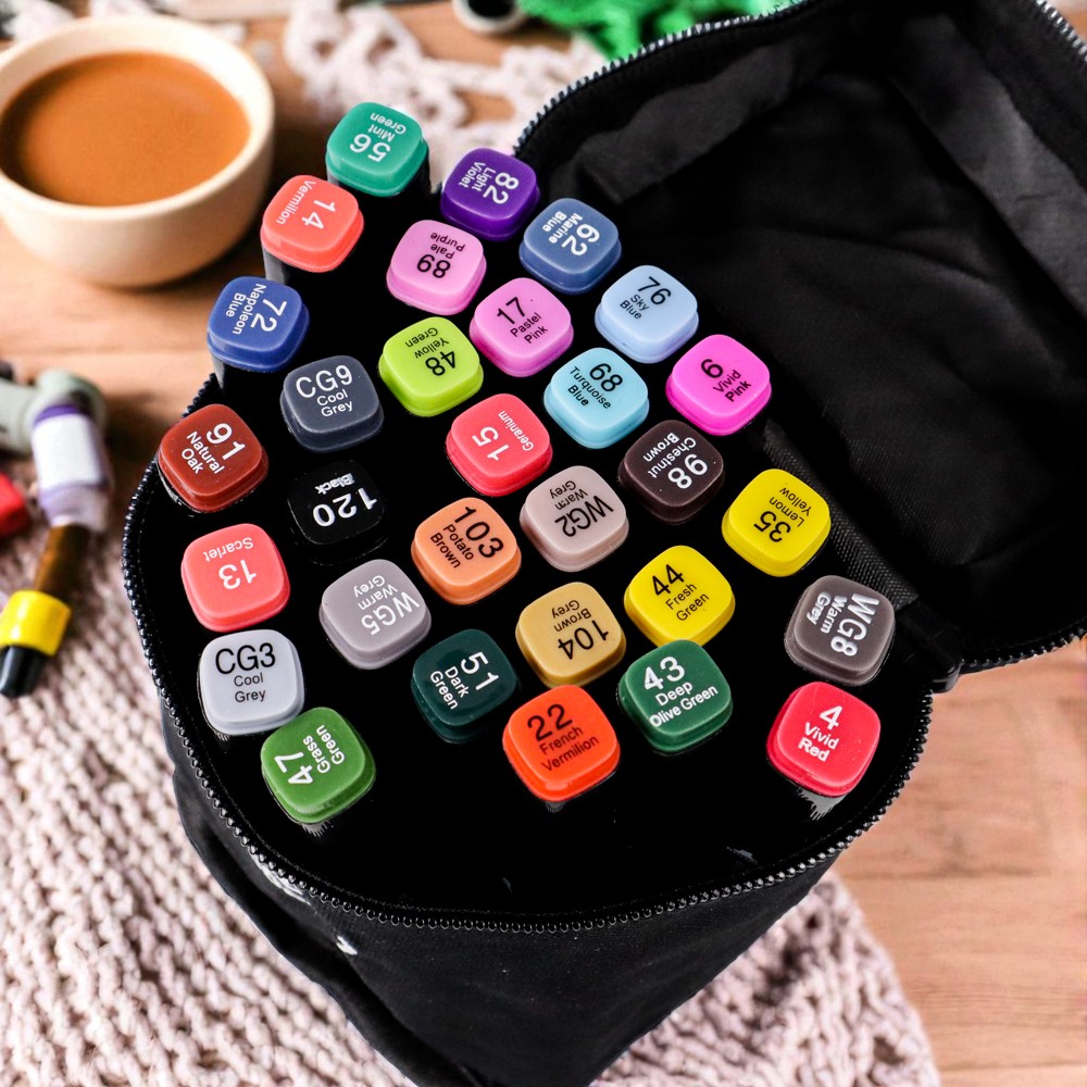 Gambar produk Toddi Spidol Dual Side Fine Art Marker 30 Color - T30