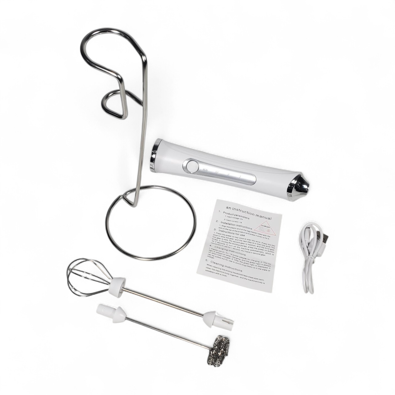Gambar produk FMA Hand Mixer Mini Pengocok Telur Kopi Milk Frother 1200mAh - FM-NPQ
