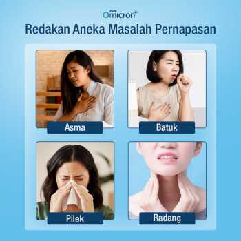 Gambar produk TaffOmicron Alat Terapi Pernapasan Mesh Nebulizer Portable Inhaler - JSL-W301