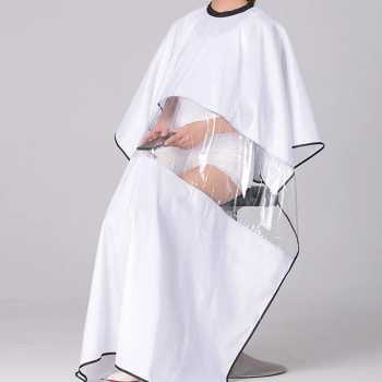 Gambar produk KAPHA Jubah Apron Potong Rambut Transparan Anti Static 1.8x1.4M - K096