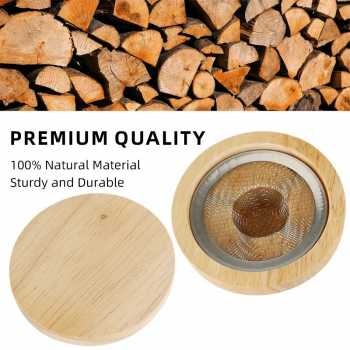 Gambar produk BORUiT Set Alat Pengasap Cocktail Wooden Smoker Kit with 5 Wood Chips - SK-300
