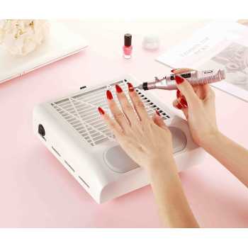 Gambar produk Yoke Kipas Vacuum Kuku Nail Art Dust Collector Cleaner 80W - BQ-858-8