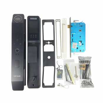 Gambar produk TaffHOME Smart Door Lock Fingerprint Face Recognition Password iCSee - B35J