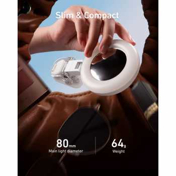 Gambar produk TELESIN Lampu Ring Light LED 3in1 Color Clip Mirror 300mAh 3.6W - P5-BGD-04