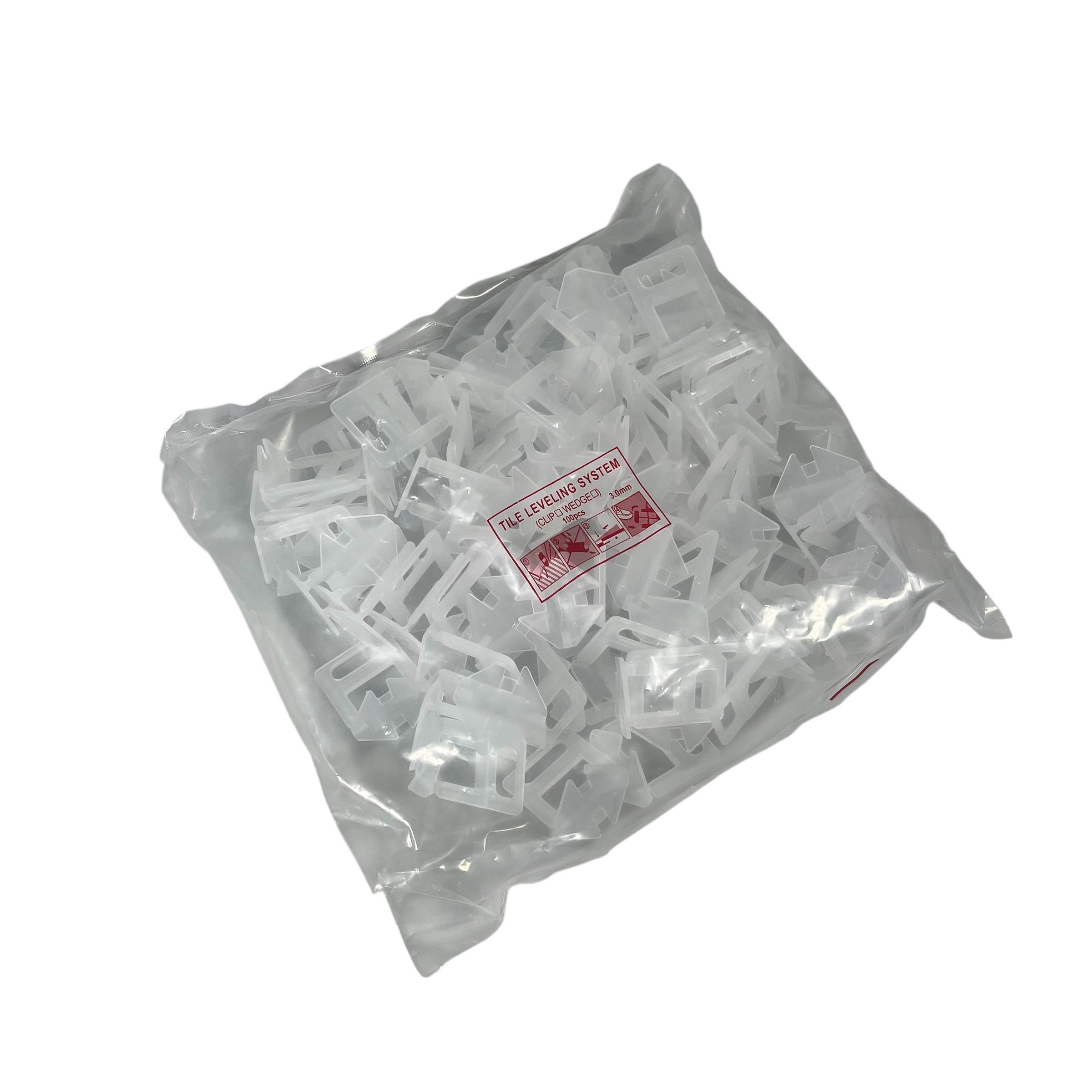 Gambar produk YUEQING Alat Perata Pasang Keramik Tile Leveling Spacer Clip 100 PCS 3.0mm - Y0170