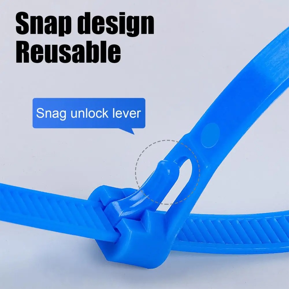 Gambar produk TaffGUARD Kabel Ties Zip Cable Organizer Reusable 8x400mm 100 PCS - NL816