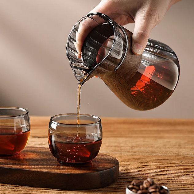 Gambar produk FMA Teko Kopi Pour Over Coffee Server Borosilicate Glass Carafe 500ml - FM-5ML2
